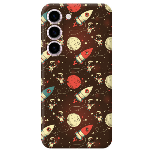 Samsung S23 Plus Stars and astronaut Transparent Silicone TPU Θήκη