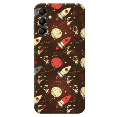 Samsung A24 Stars and astronaut Transparent Silicone TPU Θήκη