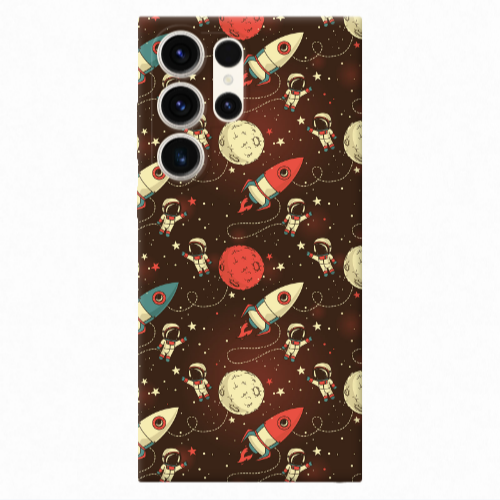 Samsung S23 Ultra Stars and astronaut Transparent Silicone TPU Θήκη