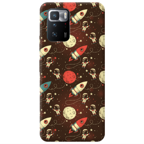 Xiaomi Poco X3 GT Stars and astronaut Transparent Silicone TPU Θήκη