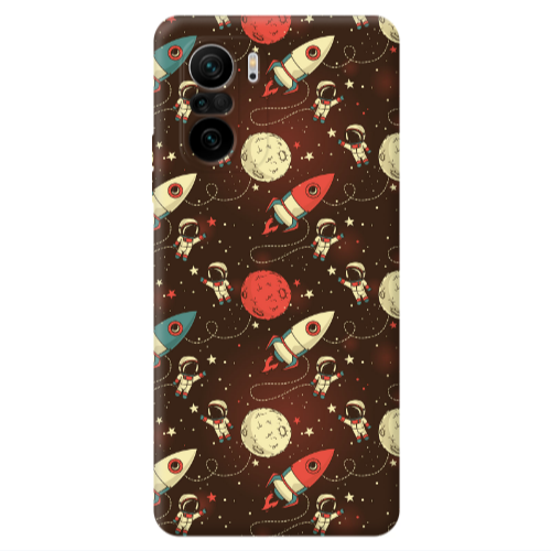Xiaomi Poco F3 Stars and astronaut Transparent Silicone TPU Θήκη