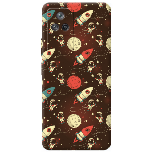 Xiaomi Poco F4 Stars and astronaut Transparent Silicone TPU Θήκη