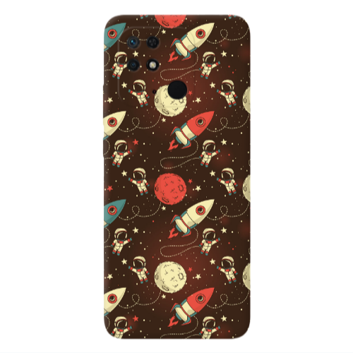 Xiaomi Poco C40 Stars and astronaut Transparent Silicone TPU Θήκη