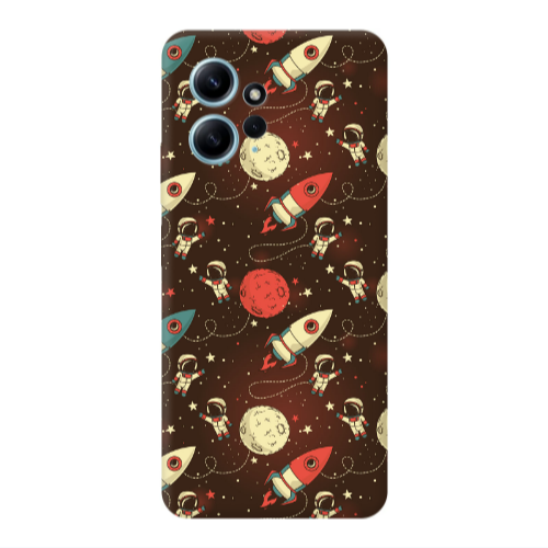 Xiaomi Redmi Note 12 4G Stars and astronaut Transparent Silicone TPU Θήκη