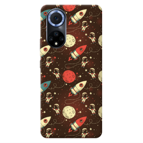 Huawei Nova 9 Stars and astronaut Transparent Silicone TPU Θήκη