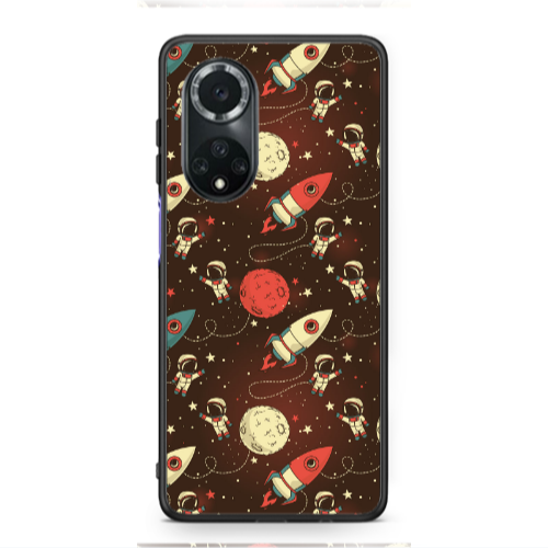 Huawei Nova 9 Stars and astronaut Black Glossy Θήκη