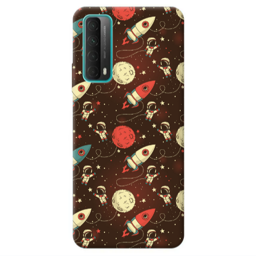 Huawei P Smart 2021 Stars and astronaut Transparent Silicone TPU Θήκη