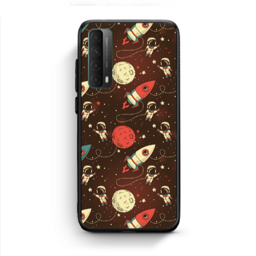 Huawei P Smart 2021 Stars and astronaut Black Glossy Θήκη