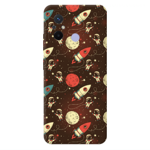 Xiaomi Redmi 12C Stars and astronaut Transparent Silicone TPU Θήκη