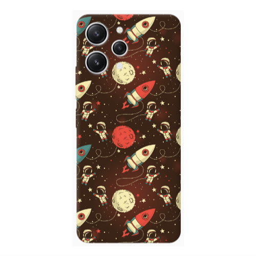 Xiaomi Redmi 12 Stars and astronaut Transparent Silicone TPU Θήκη