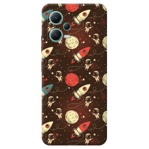 Xiaomi Redmi Note 12 Pro Plus 5G Stars and astronaut Transparent Silicone TPU Θήκη