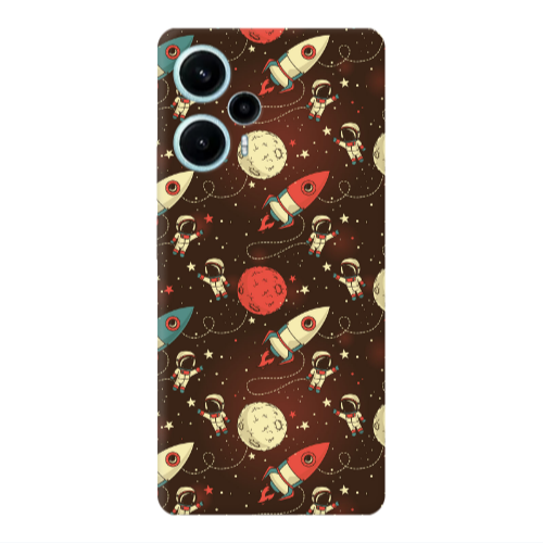 Xiaomi Poco F5 Stars and astronaut Transparent Silicone TPU Θήκη