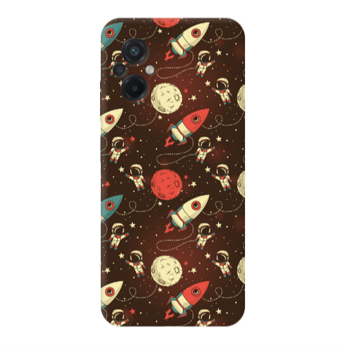 Xiaomi Poco M5 Stars and astronaut Transparent Silicone TPU Θήκη