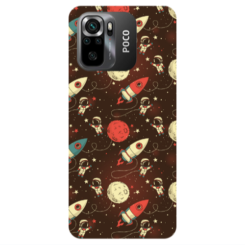 Xiaomi Poco M5 s Stars and astronaut Transparent Silicone TPU Θήκη