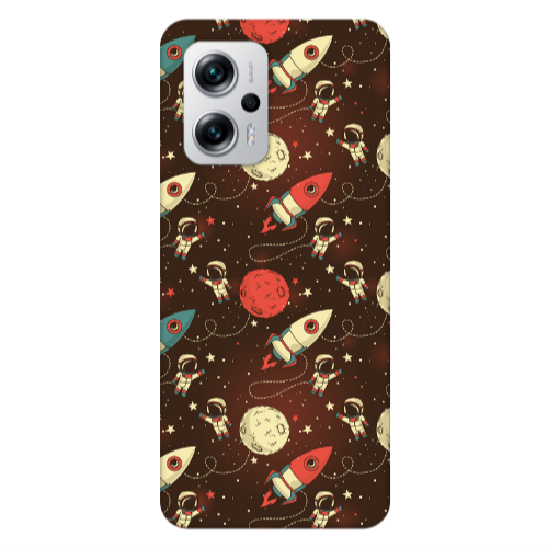 Xiaomi Poco X4 GT Stars and astronaut Transparent Silicone TPU Θήκη
