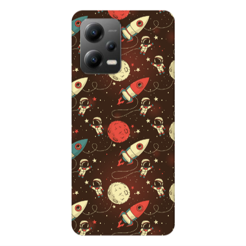 Xiaomi Poco X5 Stars and astronaut Transparent Silicone TPU Θήκη