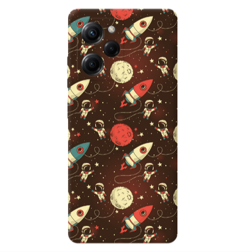 Xiaomi Poco X5 Pro Stars and astronaut Transparent Silicone TPU Θήκη