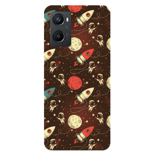 Oppo A 96 Stars and astronaut Transparent Silicone TPU Θήκη
