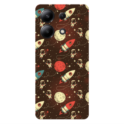 Xiaomi Redmi Note 13 4G Stars and astronaut Transparent Silicone TPU Θήκη