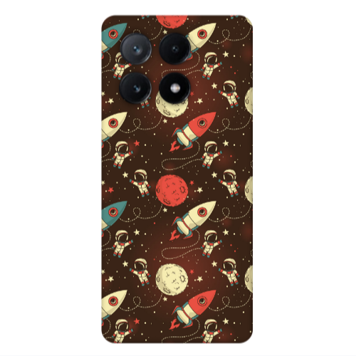 Xiaomi Poco X6Pro 5G Stars and astronaut Transparent Silicone TPU Θήκη