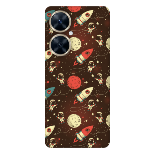 Huawei Nova 11i Stars and astronaut Transparent Silicone TPU Θήκη