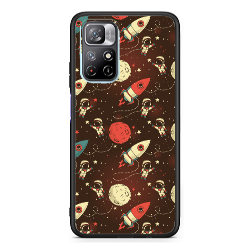 Xiaomi Poco M4 Pro 5G Stars and astronaut Black Glossy Θήκη