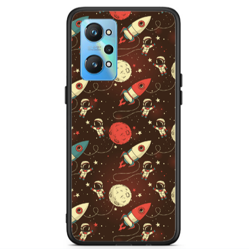 Realme Gt Neo 2 Stars and astronaut Black Glossy Θήκη