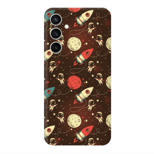 Samsung S24 Plus Stars and astronaut Transparent Silicone TPU Θήκη