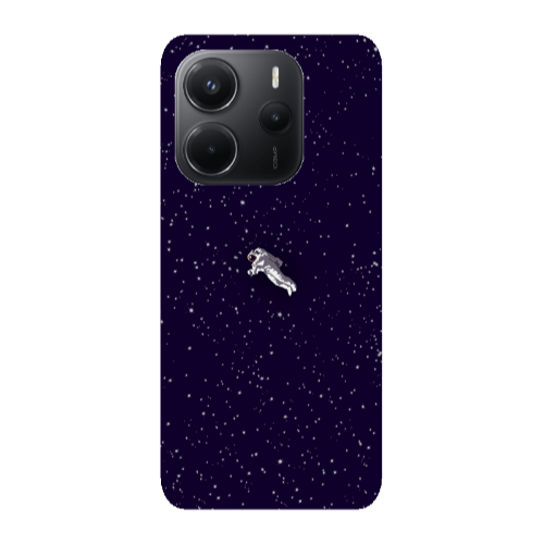 Xiaomi Redmi Note 14 Astronaut And Stars Transparent Silicone TPU Θήκη