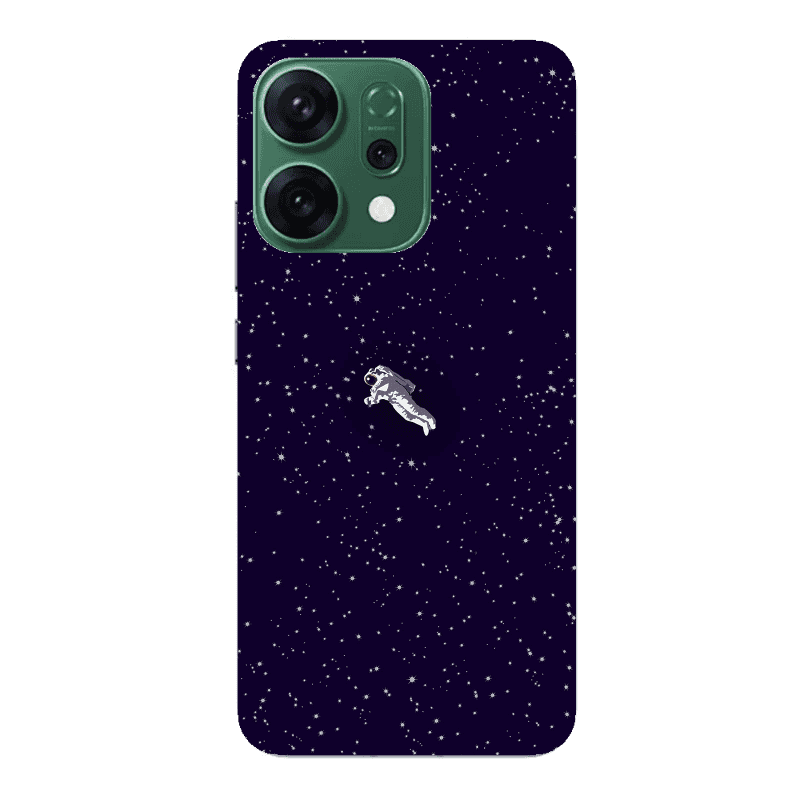 Oppo RENO 14 Astronaut And Stars Transparent Silicone TPU Θήκη