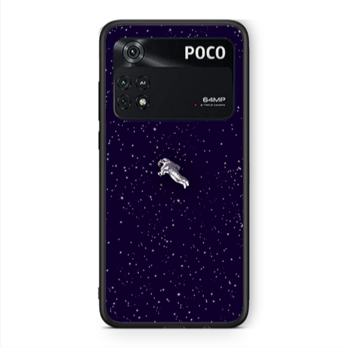 Xiaomi Poco M4 Pro 4G Astronaut And Stars Black Glossy Θήκη