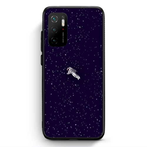 Xiaomi Poco M3 Pro Astronaut And Stars Black Glossy Θήκη