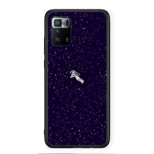 Xiaomi Poco X3 GT Astronaut And Stars Black Glossy Θήκη