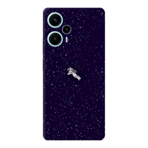Xiaomi Poco F5 Astronaut And Stars Transparent Silicone TPU Θήκη