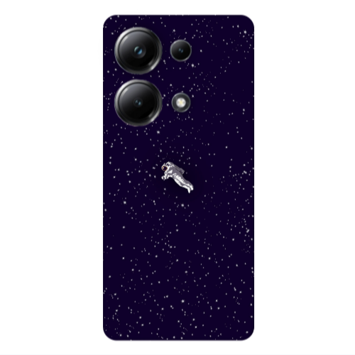 Xiaomi Poco M6 Pro 4G Astronaut And Stars Transparent Silicone TPU Θήκη