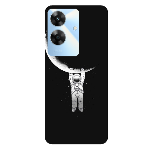 Realme Note 60 Swinging on the moon Transparent Silicone TPU Θήκη