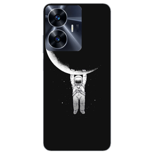 Realme Note 50 Swinging on the moon Transparent Silicone TPU Θήκη