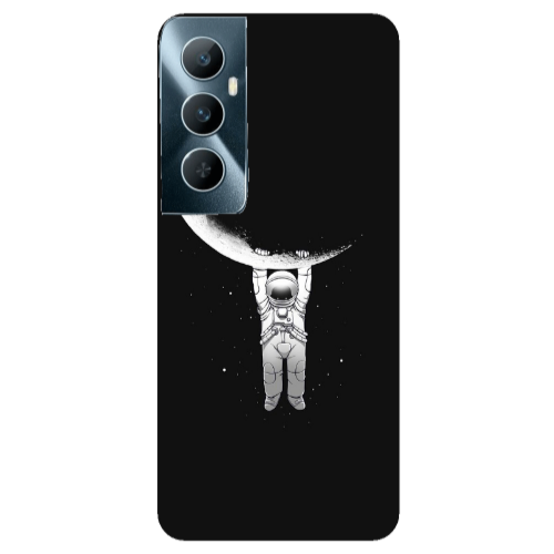 Realme C65 Swinging on the moon Transparent Silicone TPU Θήκη