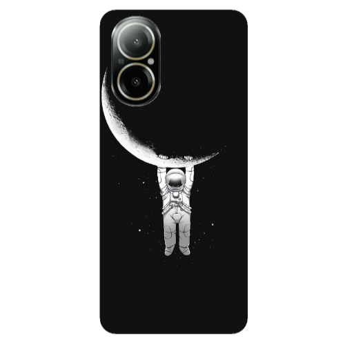Realme C67 Swinging on the moon Transparent Silicone TPU Θήκη