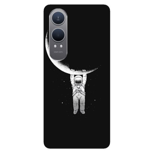 Oneplus Nord Ce 4 lite Swinging on the moon Transparent Silicone TPU Θήκη