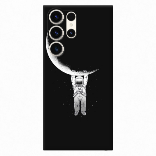 Samsung S25 Ultra Swinging on the moon Transparent Silicone TPU Θήκη