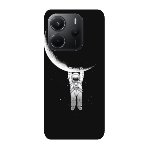 Xiaomi Redmi Note 14 Swinging on the moon Transparent Silicone TPU Θήκη