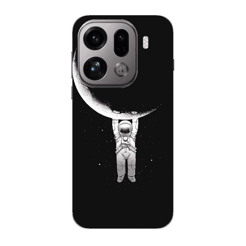 Oppo Find X9 Pro Swinging on the moon Transparent Silicone TPU Θήκη
