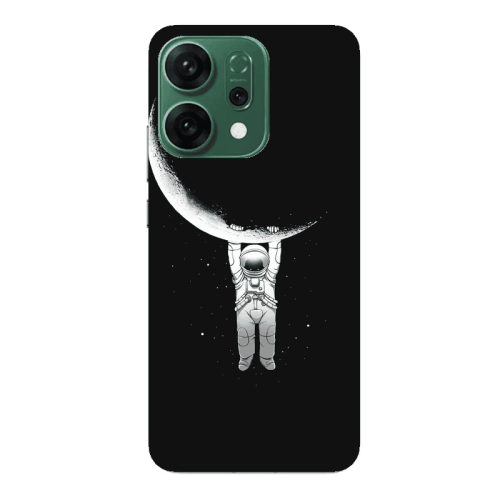 Oppo RENO 14 Swinging on the moon Transparent Silicone TPU Θήκη