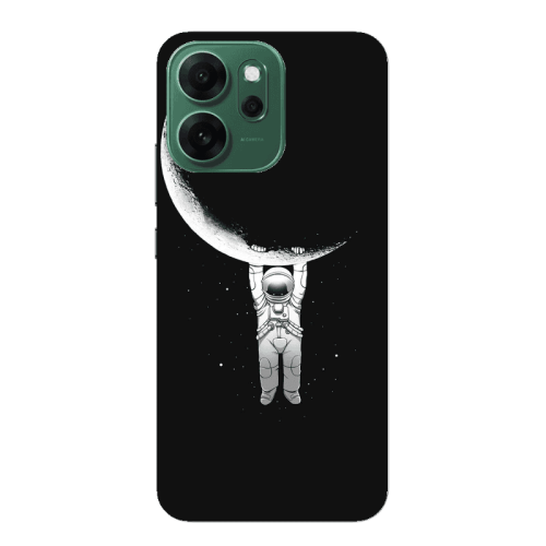 Oppo 14 F Swinging on the moon Transparent Silicone TPU Θήκη