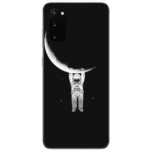 Samsung S20 Swinging on the moon Transparent Silicone TPU Θήκη