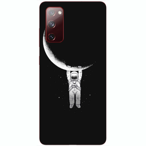 Samsung S20 FE Swinging on the moon Transparent Silicone TPU Θήκη