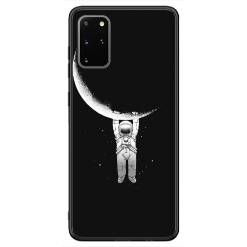 Samsung S20 FE Swinging on the moon Black Glossy Θήκη