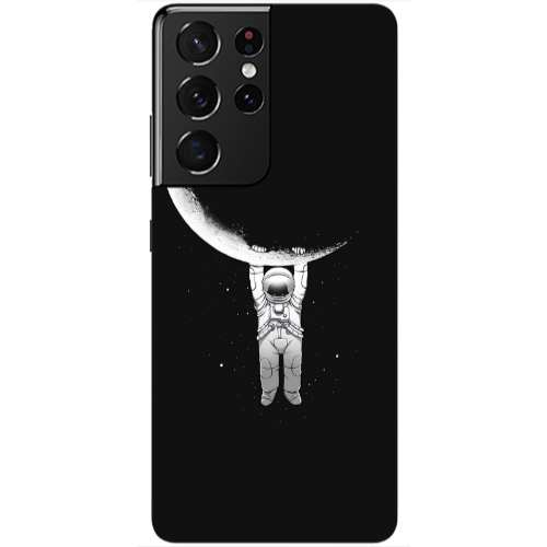 Samsung S21 Ultra Swinging on the moon Transparent Silicone TPU Θήκη
