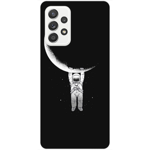 Samsung A53 Swinging on the moon Transparent Silicone TPU Θήκη